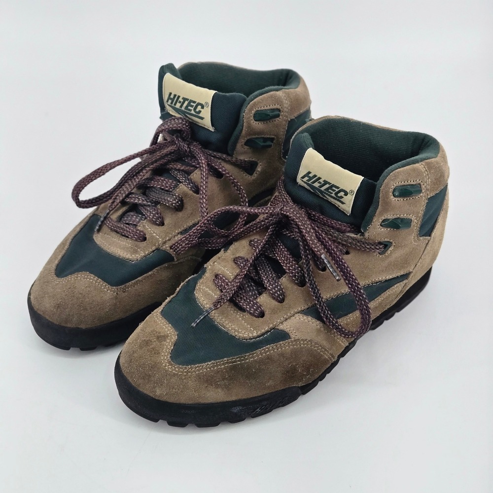 Hi-Tec Teton Suede Leather Hiking Boots Trail Gorpcore Shoes Men's Sz 10 VTG 90s